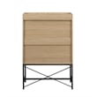 Pemberly Row 2-Door Wood Accent Cabinet with Inset Top - Coastal Oak