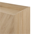 Pemberly Row 2-Door Wood Accent Cabinet with Inset Top - Coastal Oak