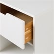 Pemberly Row 1 Drawer Scandi-Minimalist Solid Wood Nightstand - White