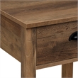Pemberly Row Country Farmhouse Single Drawer Wood Side Table Set - Rustic Oak