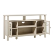 Pemberly Row Transitional Wood Glass Door Storage Sideboard 58