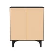 Pemberly Row 3-Drawer Groove Handle Solid Wood Dresser - Black