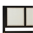 Pemberly Row Solid Wood Rattan Headboard King Bedframe - Black