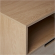 Pemberly Row Mid-Century 1-Drawer Wood Nightstand in Oak Finish