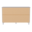 Pemberly Row 6-Drawer Solid Wood Dresser - Color Addition - (GY)