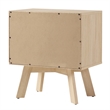 Pemberly Row 1-Drawer Mid-Century Wood Nightstand in Coastal Oak