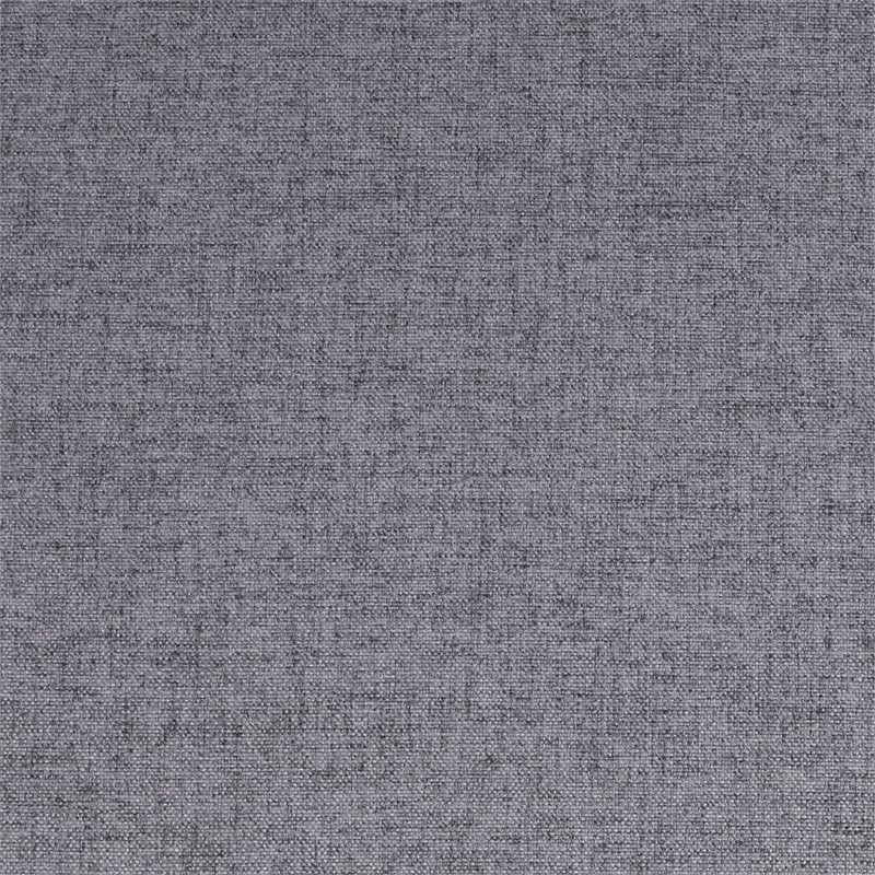 Pemberly Row Upholstered Metal Bar Stool with Rounded Back in Charcoal