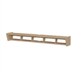 Pemberly Row Simple Floating 70 inch Wood TV St& Symmetrical Wall Mounted - Oak