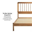 Pemberly Row Contemporary Solid Wood Queen Spindle Bed in Caramel