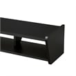 Pemberly Row 70 inch Wood TV St& Symmetrical Wall Mounted - Solid Black