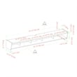 Pemberly Row 70 inch Wood TV St& Symmetrical Wall Mounted - Solid Black