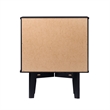 Pemberly Row 2-Drawer Groove Handle Solid Wood Nightstand - Black