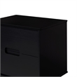 Pemberly Row 2-Drawer Groove Handle Solid Wood Nightstand - Black
