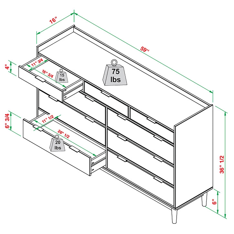 Pemberly Row Contemporary 60