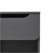 Pemberly Row Simple Modern 1-Drawer Wood Nightstand in Gray Finish