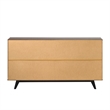 Pemberly Row Modern 6-Drawer Wood Modern Dresser in Walnut Varnish
