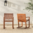 Pemberly Row Modern Slat Back Solid Wood Dining Chairs (Set of 2) - Brown