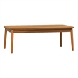 Pemberly Row Modern Outdoor Spindle Style Solid Wood Coffee Table - Brown