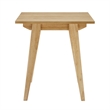 Pemberly Row Minimalist Solid Wood Accent Side Table - English Oak