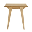 Pemberly Row Minimalist Solid Wood Accent Side Table - English Oak