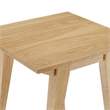 Pemberly Row Minimalist Solid Wood Accent Side Table - English Oak