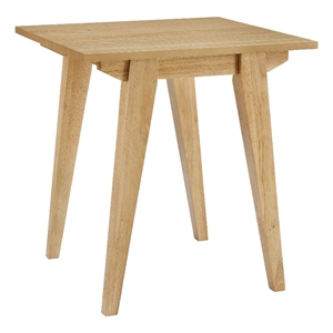 Pemberly Row Minimalist Solid Wood Accent Side Table - English Oak