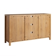 Pemberly Row Modern Arched Rattan 2-Door Wood Sideboard 58