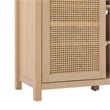 Pemberly Row Modern Arched Rattan 2-Door Wood Sideboard 58