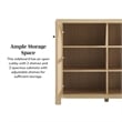 Pemberly Row Modern Arched Rattan 2-Door Wood Sideboard 58
