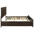 Pemberly Row Wood Eastern King Storage Platform Bed in Dark Cocoa