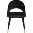 Pemberly Row Arched Back Upholstered Velvet Dining Chairs in Black