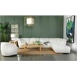 Pemberly Row 6-Piece Faux Leather Upholstered Sectional in White