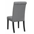 Pemberly Row Upholstered Traditional Fabric Dining Chairs in Gray