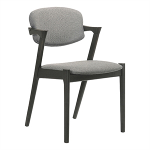 Pemberly Row Fabric Upholstered Fabric Dining Chairs in Gray