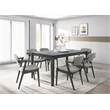 Pemberly Row Fabric Upholstered Fabric Dining Chairs in Gray