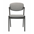 Pemberly Row Fabric Upholstered Fabric Dining Chairs in Gray