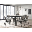 Pemberly Row Fabric Upholstered Fabric Dining Chairs in Gray