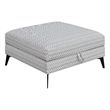 Pemberly Row Modern Upholstered Ottoman in Multi-Color Finish