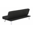 Pemberly Row Modern Fabric Upholstered Tufted Sofa Bed in Black