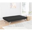 Pemberly Row Modern Fabric Upholstered Tufted Sofa Bed in Black