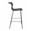 Pemberly Row Assembled Contemporary Upholstered Rattan Bar Stools in Brown