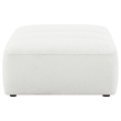 Pemberly Row Contemporary Fabric Upholstered Ottoman in Natural