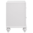 Pemberly Row Contemporary 2-Drawer Wood Nightstand in White Finish