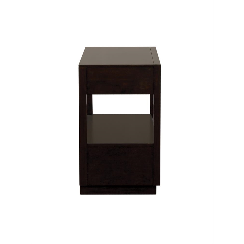 Pemberly Row 2-drawer Modern Wood Nightstand in Brown Finish