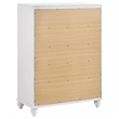 Pemberly Row 5-drawer Contemporary Wood Chest in White Finish