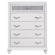 Pemberly Row 5-drawer Contemporary Wood Chest in White Finish