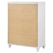 Pemberly Row 5-drawer Contemporary Wood Chest in White Finish