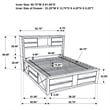 Pemberly Row Modern Wood Queen Platform Storage Bed in Black