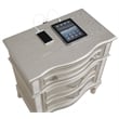Pemberly Row 3-Drawer Contemporary Wood Nightstand Silver Oak