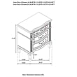 Pemberly Row 3-Drawer Contemporary Wood Nightstand Silver Oak
